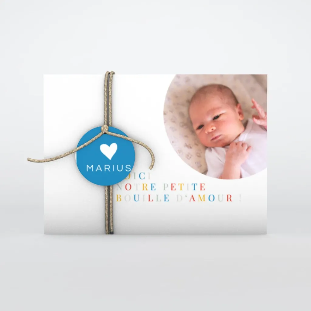 Faire-part Naissance Garçon^Planet cards Bouille D'Amour Garçon