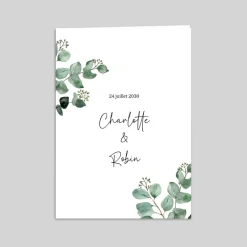 Faire-part Mariage Chic | Faire-part Mariage Champêtre^Planet cards Bouquet d'eucalyptus