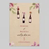 Faire-part Mariage Champêtre^Planet cards Bouteilles de Vin Suspendues