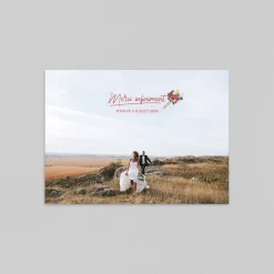Carte Remerciement Mariage Champêtre^Planet cards Boutonnière