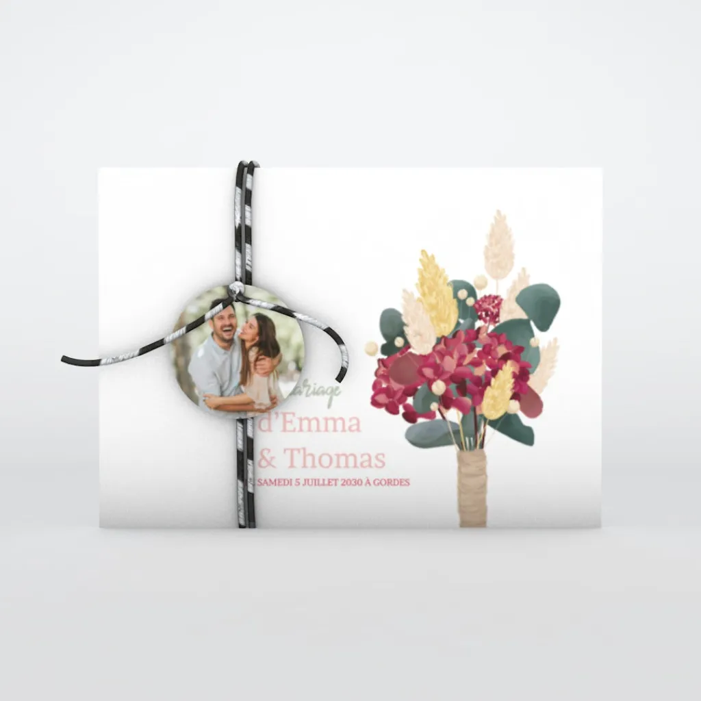 Faire-part Mariage Bohème | Faire-part Mariage Champêtre^Planet cards Boutonnière