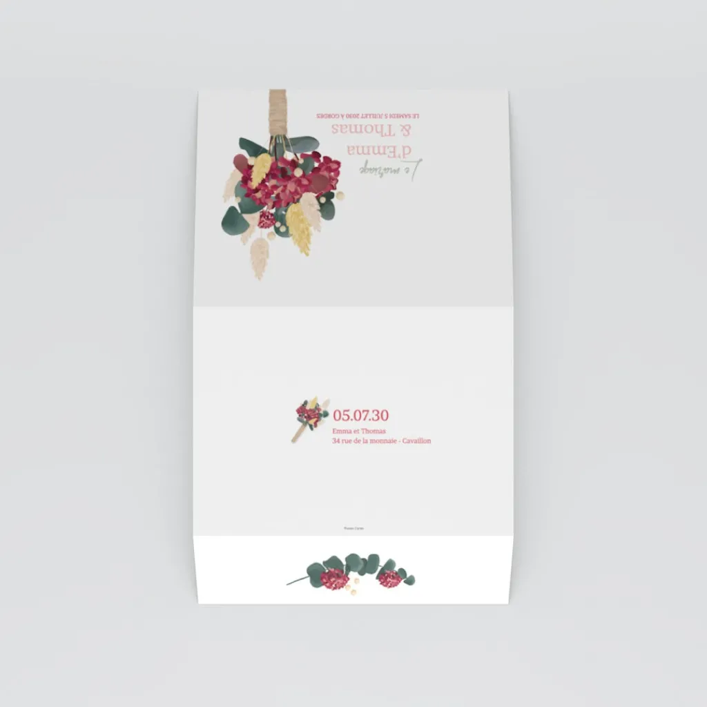 Faire-part Mariage Bohème | Faire-part Mariage Champêtre^Planet cards Boutonnière