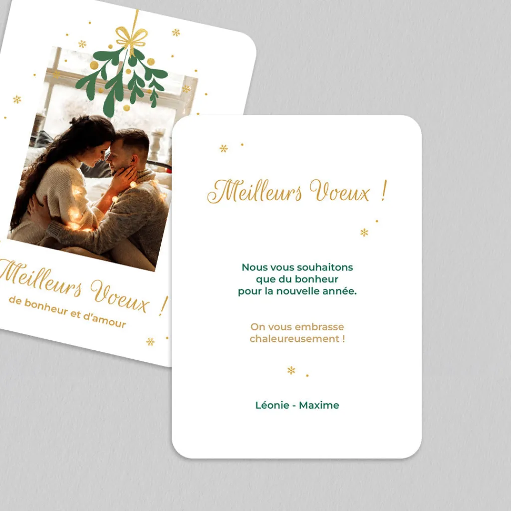 Carte De Vœux Nature | Carte De Vœux Photo^Planet cards Branche de Gui