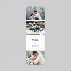 Carte Remerciement Mariage Avec Photo | Carte Remerciement Mariage Marque-page^Planet cards Branche d'Olivier