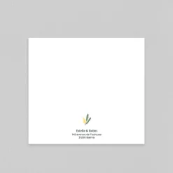 Faire-part Naissance Fille^Planet cards Branches de Mimosa