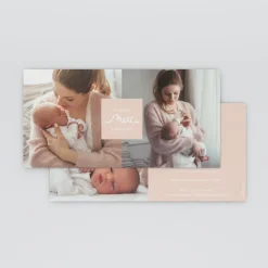 Carte Remerciement Naissance Fille^Planet cards Cadre Chic