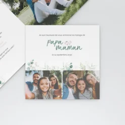Faire-part Mariage Champêtre^Planet cards Cadre d’Eucalyptus Amoureux