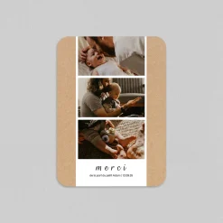 Carte Remerciement Naissance Magnet^Planet cards Cadre Photos et Kraft