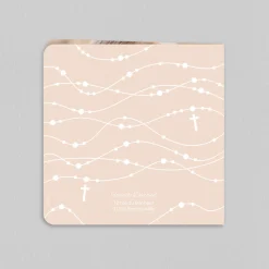 Faire-part Communion^Planet cards Calice et chapelets