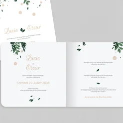Faire-part Mariage Bohème | Faire-part Mariage Champêtre^Planet cards Cannage Et Herbes Folles