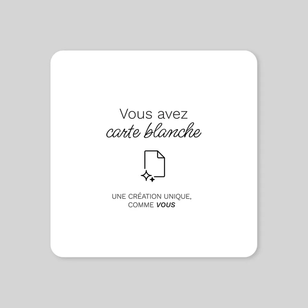 Carte 100% Personnalisable | Carte 100% Personnalisable^Planet cards Carré Recto Verso 14 x 14 cm
