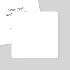 Carte 100% Personnalisable | Carte 100% Personnalisable^Planet cards Carré Recto Verso 14 x 14 cm