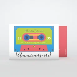 Carte Invitation Anniversaire Adulte Moderne | Carte Invitation Anniversaire Adulte Originale^Planet cards Cassette audio