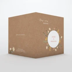 Faire-part Mariage Champêtre^Planet cards Cercle floral