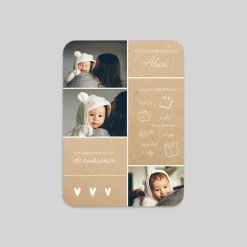 Faire-part Naissance Fille | Faire-part Naissance Garçon^Planet cards Certificat de naissance
