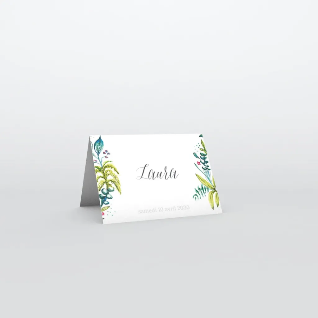 Marque-place Baptême^Planet cards C'est le Printemps