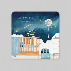 Créations En Collaboration | Faire-part Naissance Fille^Planet cards Chambre Étoilée
