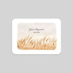 Carte Remerciement Décès^Planet cards Champs de blé