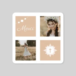 Carte Remerciement Communion^Planet cards Chapelets personnalisables