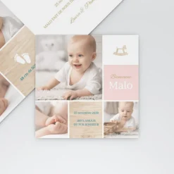 Faire-part Naissance Original^Planet cards Cheval à Bascule