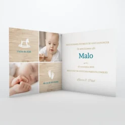 Faire-part Naissance Original^Planet cards Cheval à Bascule