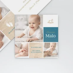 Faire-part Naissance Original^Planet cards Cheval à Bascule