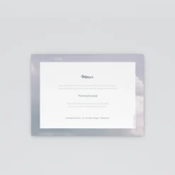 Carte Remerciement Décès^Planet cards Chrétien Ciel et Colombes