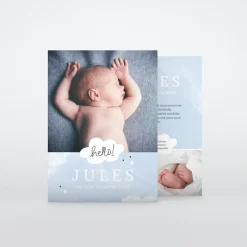 Faire-part Naissance Garçon^Planet cards Chut je rêve