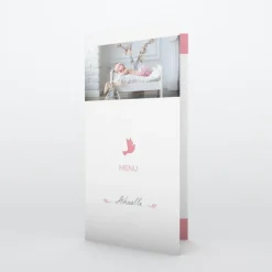 Menu Baptême^Planet cards Colombe paix