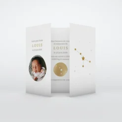 Faire-part Naissance Fille | Faire-part Naissance Garçon^Planet cards Constellation Cancer