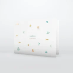 Faire-part Naissance Animaux | Faire-part Naissance Garçon^Planet cards Coquillages et Petit Crabe