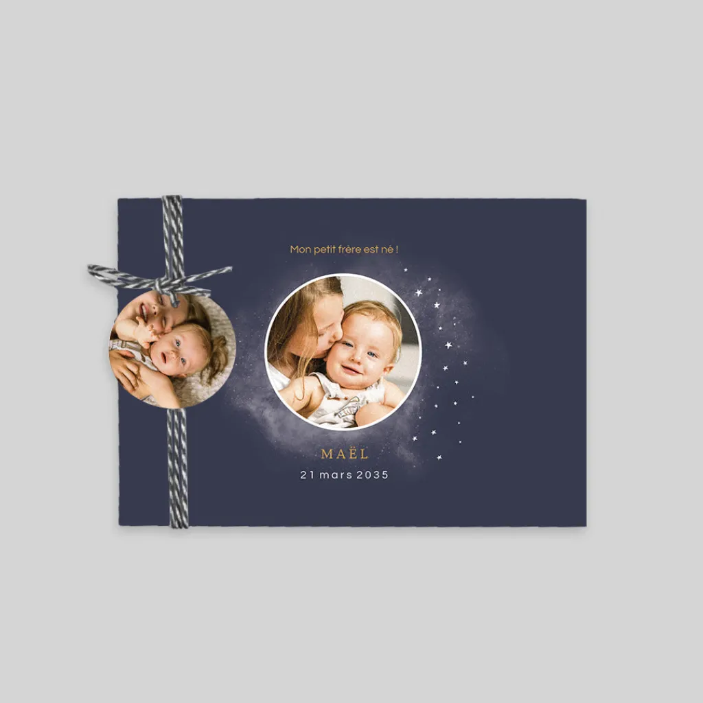 Faire-part Naissance Garçon^Planet cards Cosmos