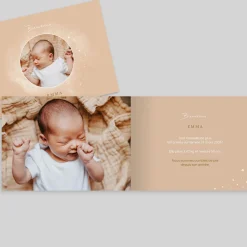 Faire-part Naissance Original | Faire-part Naissance Fille^Planet cards Cosmos Étoilé Fille