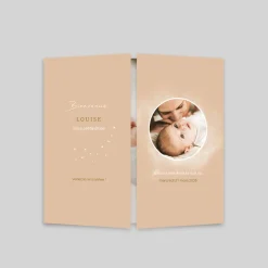 Faire-part Naissance Original | Faire-part Naissance Fille^Planet cards Cosmos Étoilé Fille