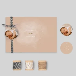 Faire-part Naissance Original | Faire-part Naissance Fille^Planet cards Cosmos Étoilé Fille