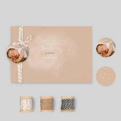 Faire-part Naissance Original | Faire-part Naissance Fille^Planet cards Cosmos Étoilé Fille