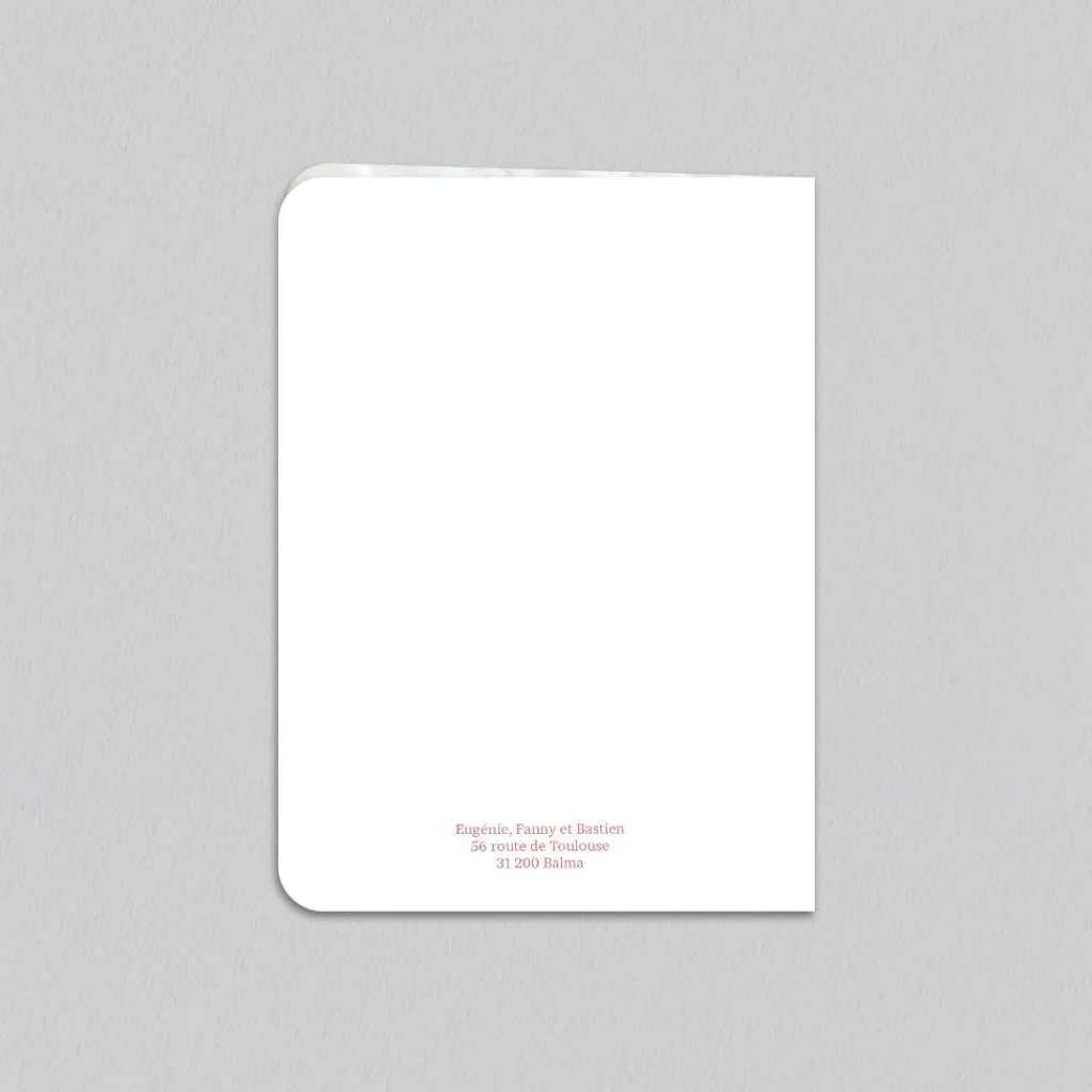 Faire-part Naissance Fille^Planet cards Couronne d'Anémones