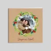 Carte De Noël Photo^Planet cards Couronne de Noël Houx