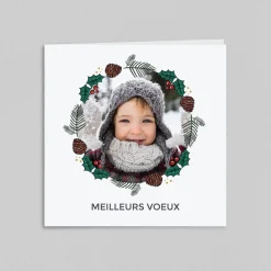 Carte De Vœux Famille | Carte De Vœux Nature^Planet cards Couronne De Pins