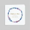 Faire-part Mariage Champêtre^Planet cards Couronne Delphinium