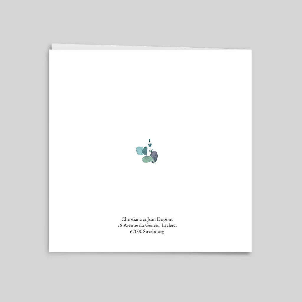 Carte Invitation Noces D'or | Carte Invitation Noces D'or^Planet cards Couronne Eucalyptus et Or