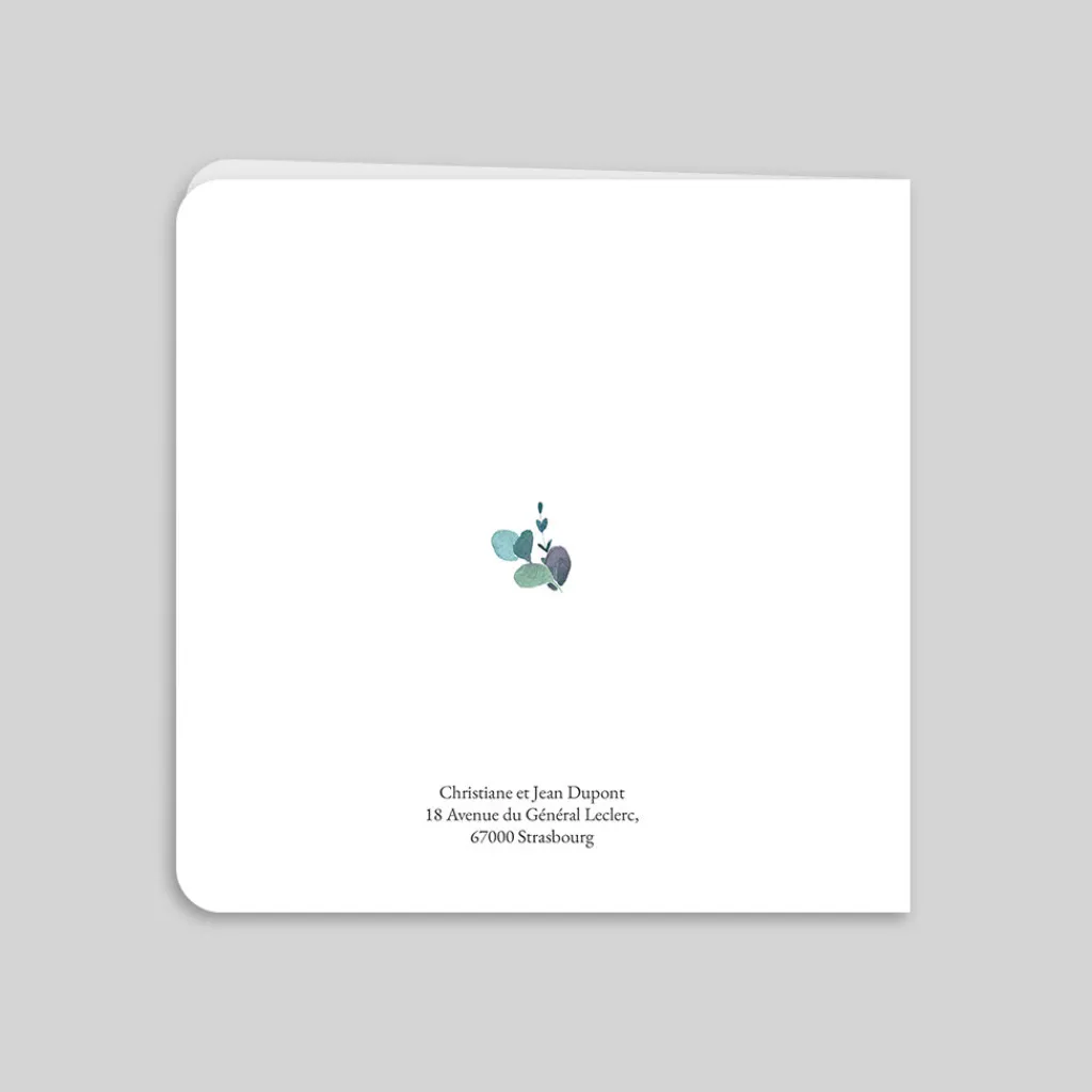 Carte Invitation Noces D'or | Carte Invitation Noces D'or^Planet cards Couronne Eucalyptus et Or