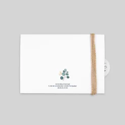 Faire-part Mariage Bohème | Faire-part Mariage Champêtre^Planet cards Couronne Eucalyptus et Végétal