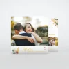 Carte Remerciement Mariage Champêtre^Planet cards Couronne Jaune Rose