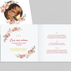Faire-part Mariage Champêtre | Gamme Complète^Planet cards Couronne Roses