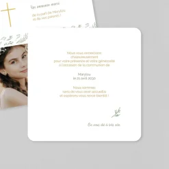 Carte Remerciement Communion^Planet cards Croix des Champs