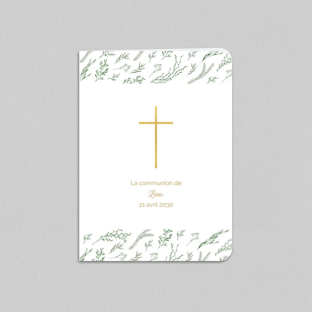 Faire-part Communion^Planet cards Croix des Champs