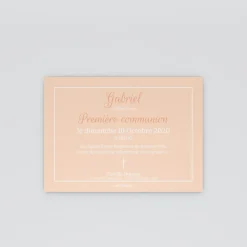 Faire-part Communion^Planet cards Croix délicate