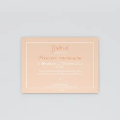 Faire-part Communion^Planet cards Croix délicate