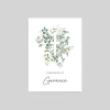Faire-part Communion^Planet cards Croix et Bouquet d'Eucalyptus